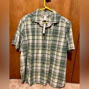 Men's Green Plaid Shirt